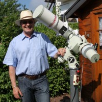 Wolfgang Bodenmüller and his telescope